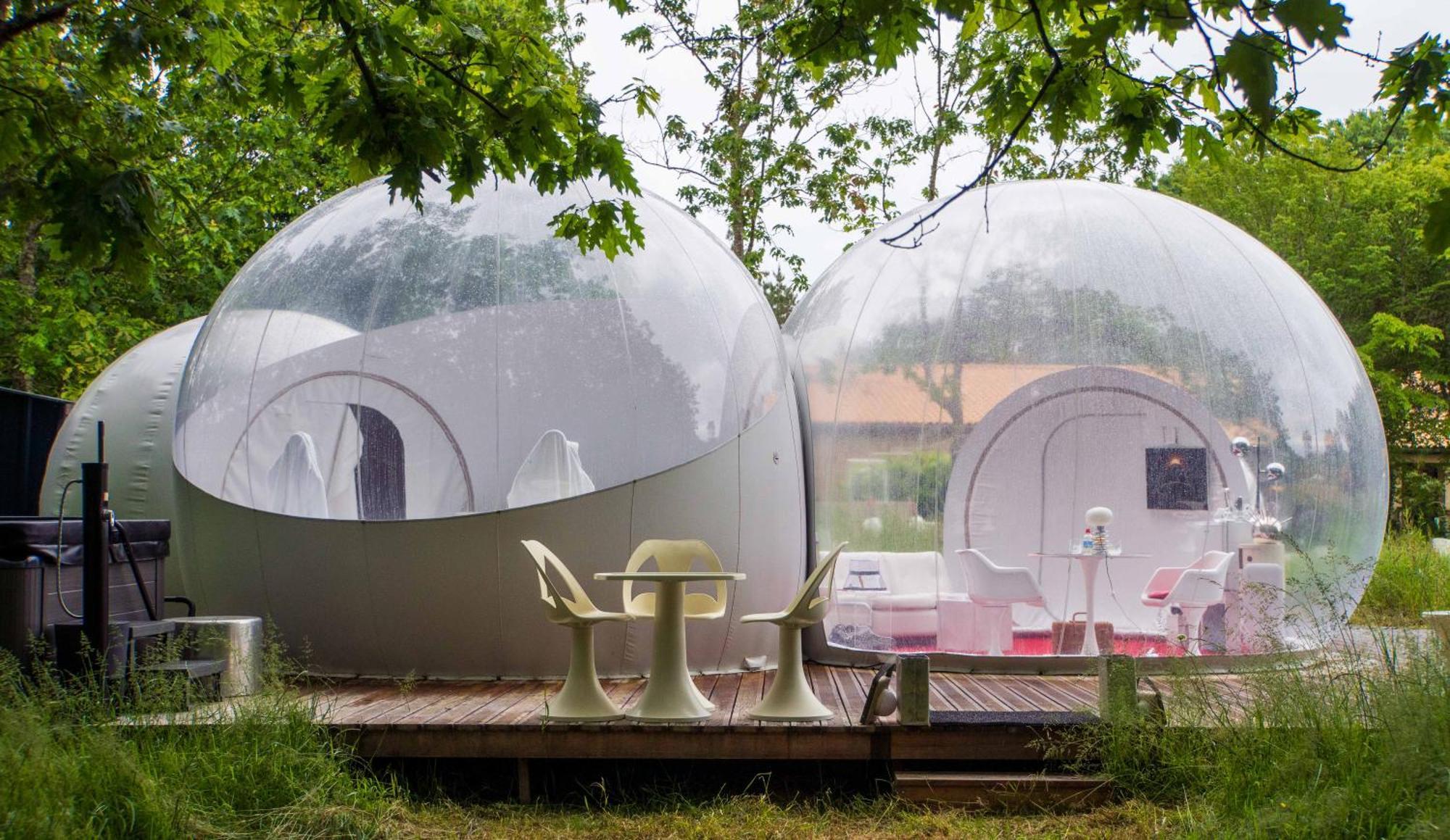 L Ost In Sensations -Hebergements Insolites Et Suites De Luxe Spa Sauna Piscine Foret Marcenais Exteriér fotografie