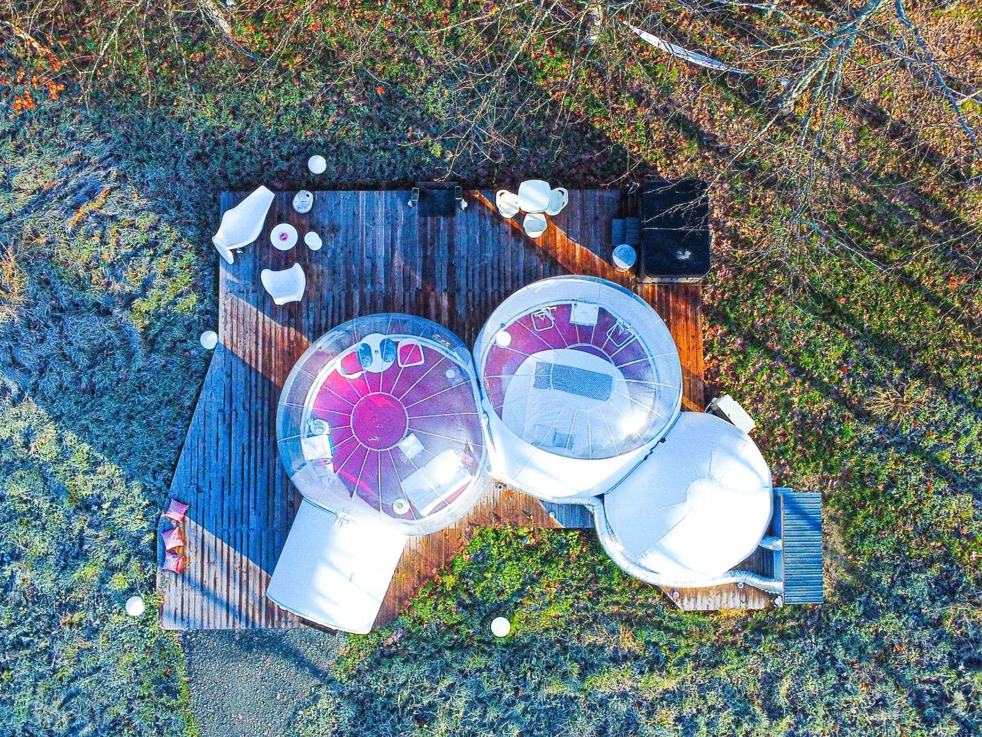 L Ost In Sensations -Hebergements Insolites Et Suites De Luxe Spa Sauna Piscine Foret Marcenais Exteriér fotografie