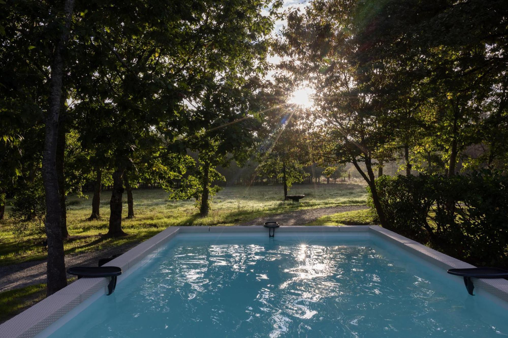 L Ost In Sensations -Hebergements Insolites Et Suites De Luxe Spa Sauna Piscine Foret Marcenais Exteriér fotografie