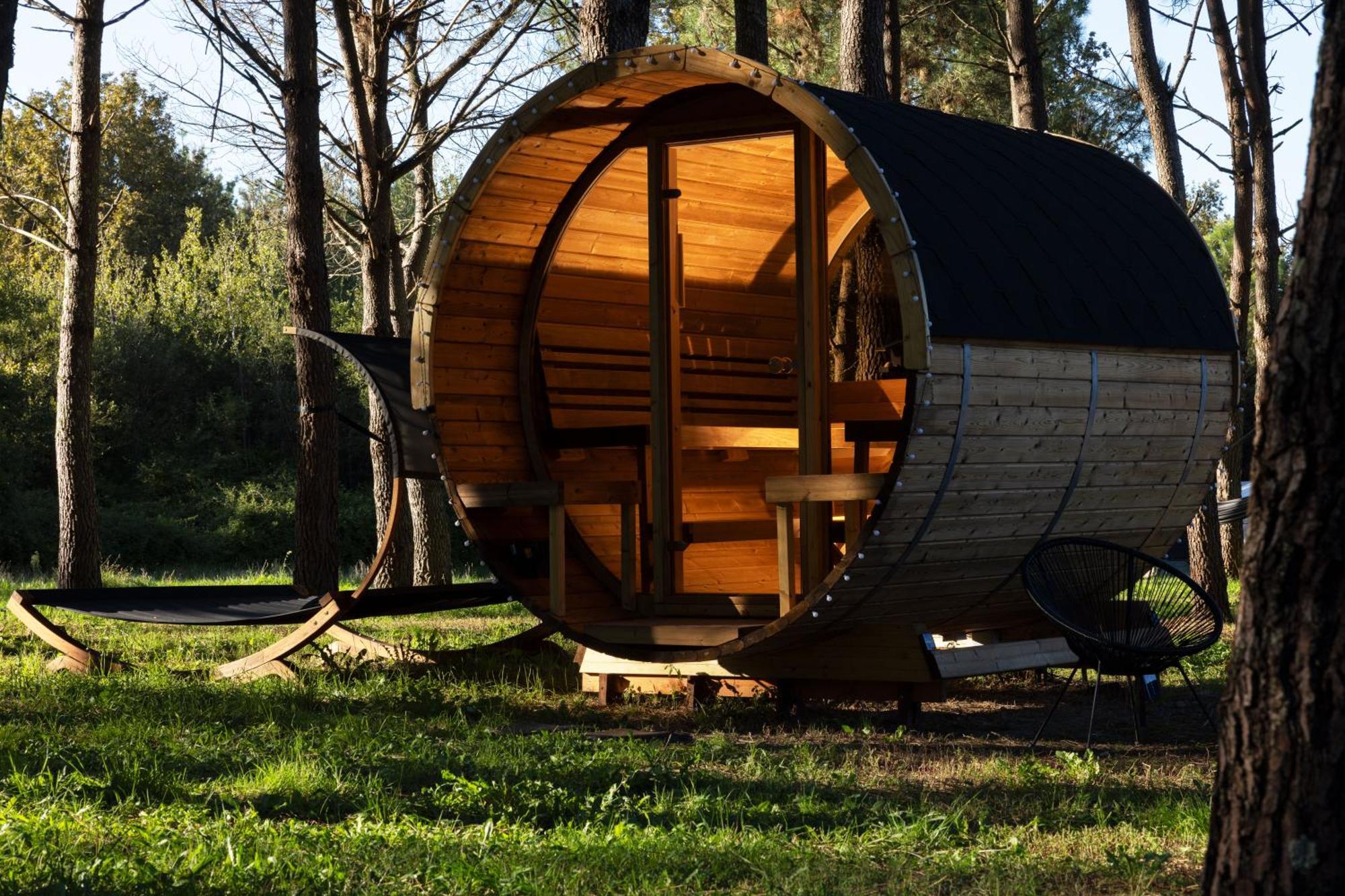 L Ost In Sensations -Hebergements Insolites Et Suites De Luxe Spa Sauna Piscine Foret Marcenais Exteriér fotografie